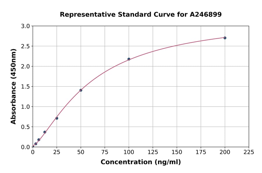 Standard Curve - Human TEX101 ELISA Kit (A246899) - Antibodies.com