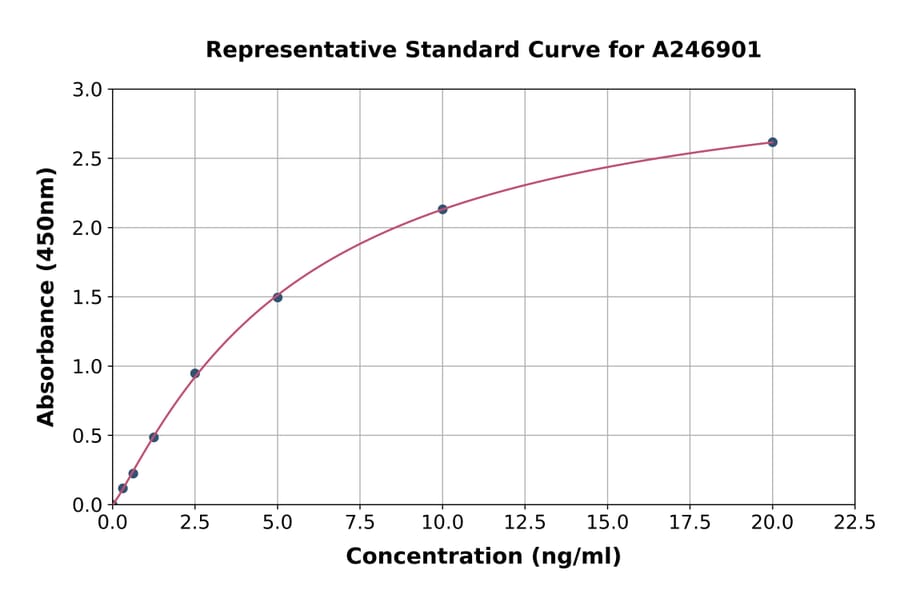 Standard Curve - Human TMLHE ELISA Kit (A246901) - Antibodies.com