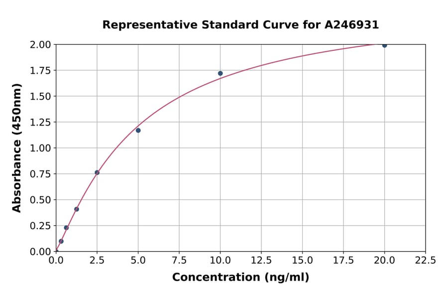 Standard Curve - Human Collagen I ELISA Kit (A246931) - Antibodies.com