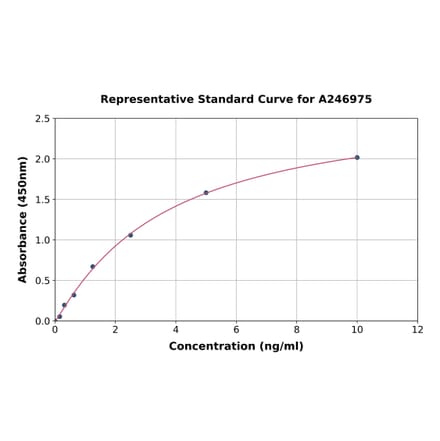 Standard Curve - Human PNKD ELISA Kit (A246975) - Antibodies.com