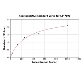 Standard Curve - Human PER1 ELISA Kit (A247102) - Antibodies.com