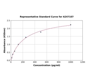 Standard Curve - Rat IL-12A ELISA Kit (A247107) - Antibodies.com