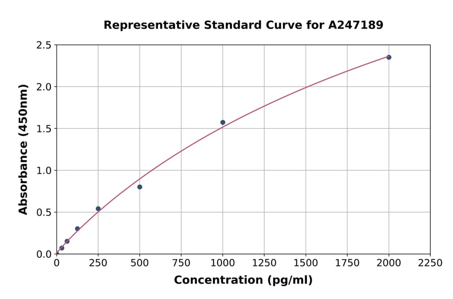 Standard Curve - Human VSTM1 ELISA Kit (A247189) - Antibodies.com
