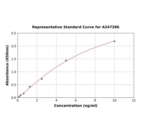 Standard Curve - Human KIAA1199 ELISA Kit (A247286) - Antibodies.com