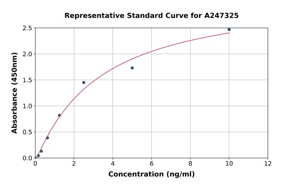 Standard Curve - Human Olig2 ELISA Kit (A247325) - Antibodies.com