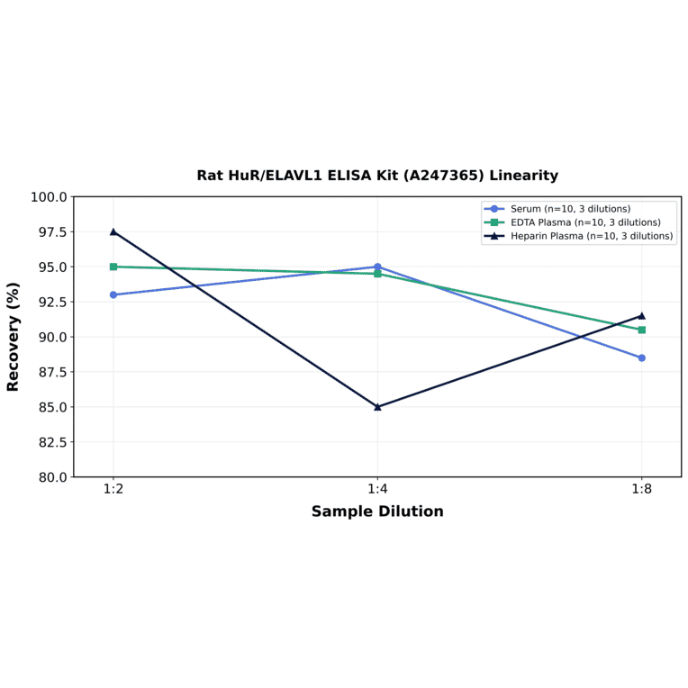 Linearity - Rat HuR/ELAVL1 ELISA Kit (A247365) - Antibodies.com