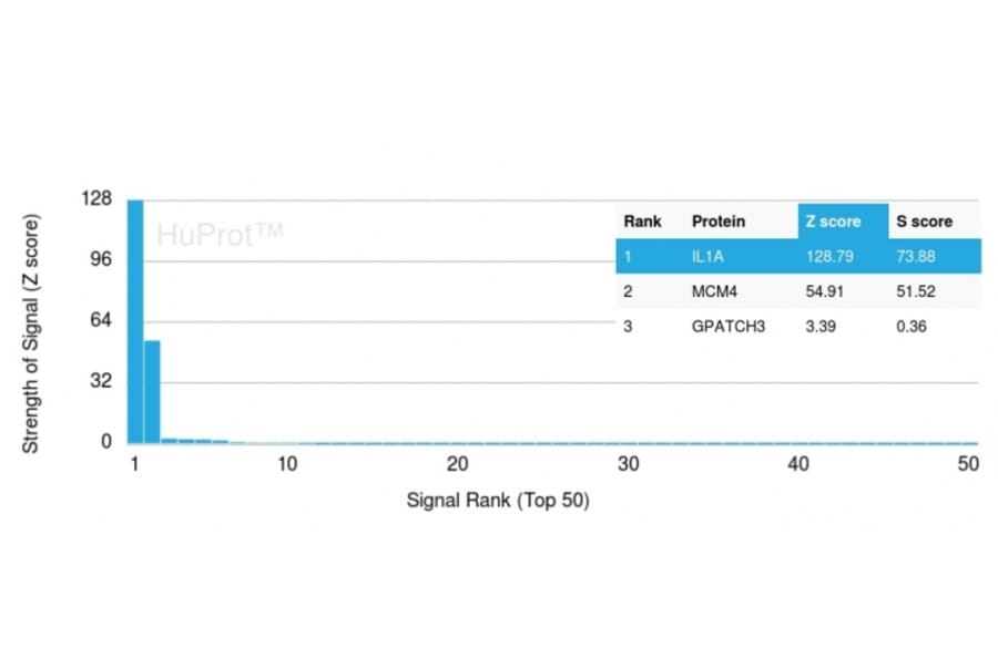 Protein Array - Anti-IL-1 alpha Antibody [IL1A/3981] (A249011) - Antibodies.com