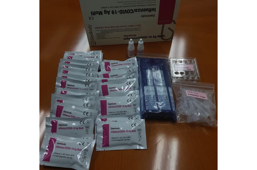 Test Kit Components - Influenza / COVID-19 Antigen Rapid Test Kit (A254380) - Antibodies.com