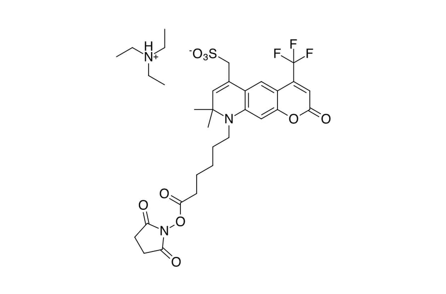 Chemical Structure - Fluorescent Dye 430 NHS ester (A270020) - Antibodies.com