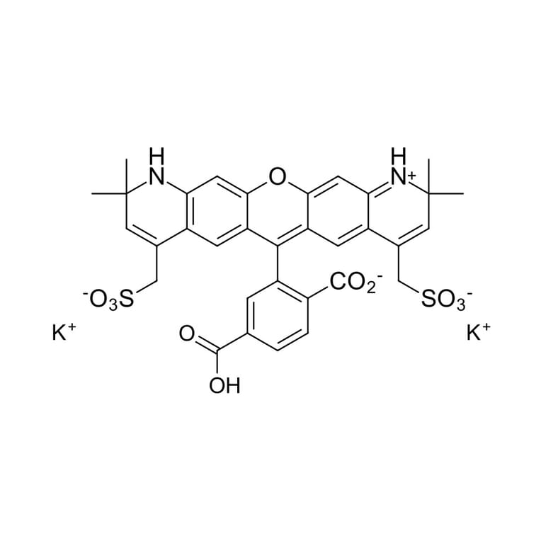 Chemical Structure - Fluorescent Dye 568 carboxylic acid (A270025) - Antibodies.com