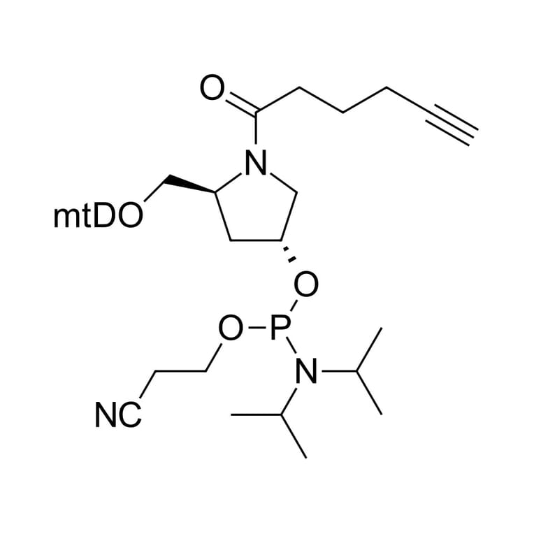 Chemical Structure - Alkyne Amidite, Hydroxyprolinol (A270027) - Antibodies.com