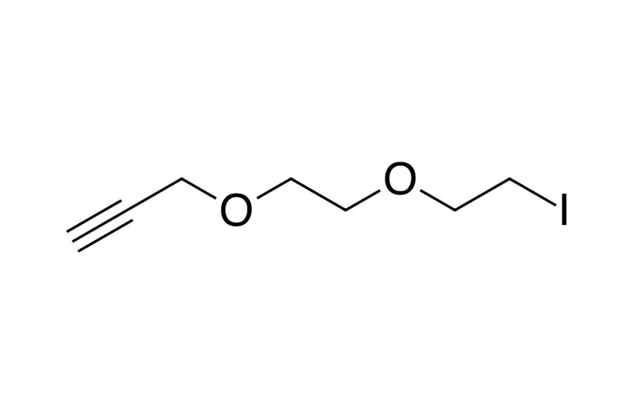 Chemical Structure - Alkyne-PEG2-iodide (A270034) - Antibodies.com