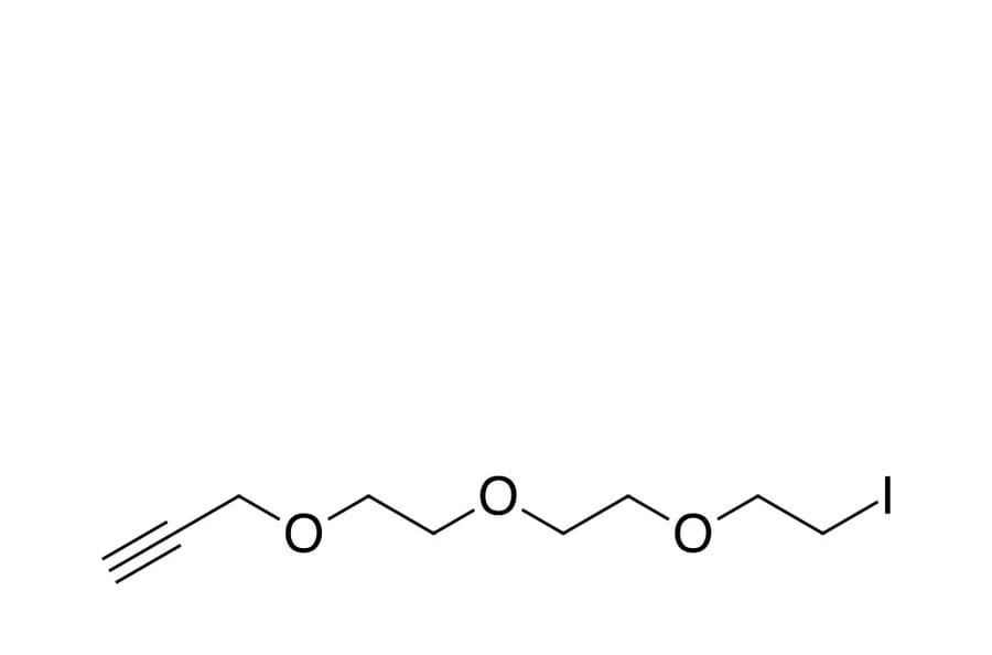Chemical Structure - Alkyne-PEG3-iodide (A270037) - Antibodies.com