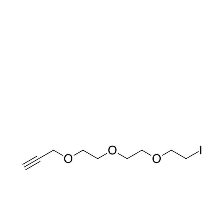 Chemical Structure - Alkyne-PEG3-iodide (A270037) - Antibodies.com