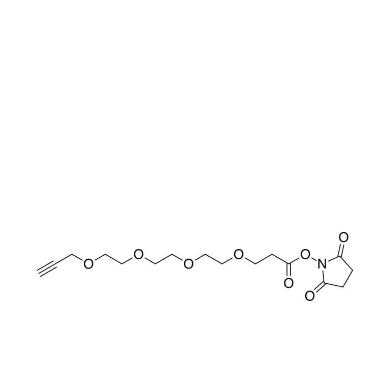 Chemical Structure - Alkyne-PEG3-NHS ester (A270038) - Antibodies.com