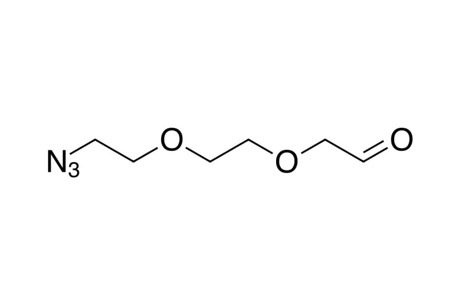 Chemical Structure - Azide-PEG2-aldehyde (2360) - Antibodies.com