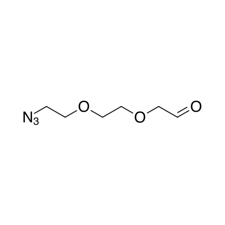 Chemical Structure - Azide-PEG2-aldehyde (2360) - Antibodies.com