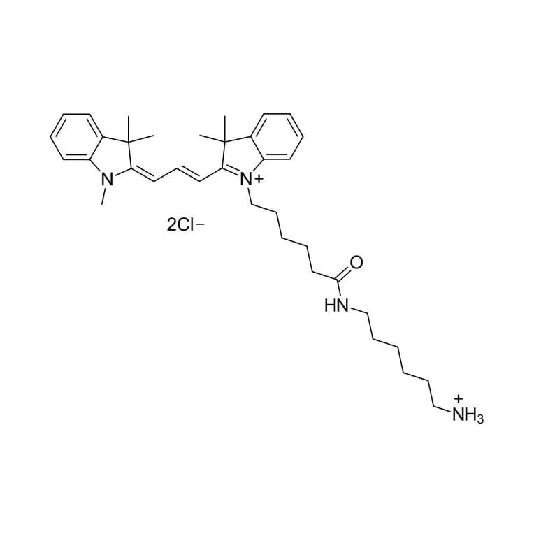 Chemical Structure - Cyanine 3 amine (A270139) - Antibodies.com