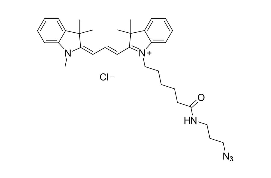 Chemical Structure - Cyanine 3 azide (A270140) - Antibodies.com