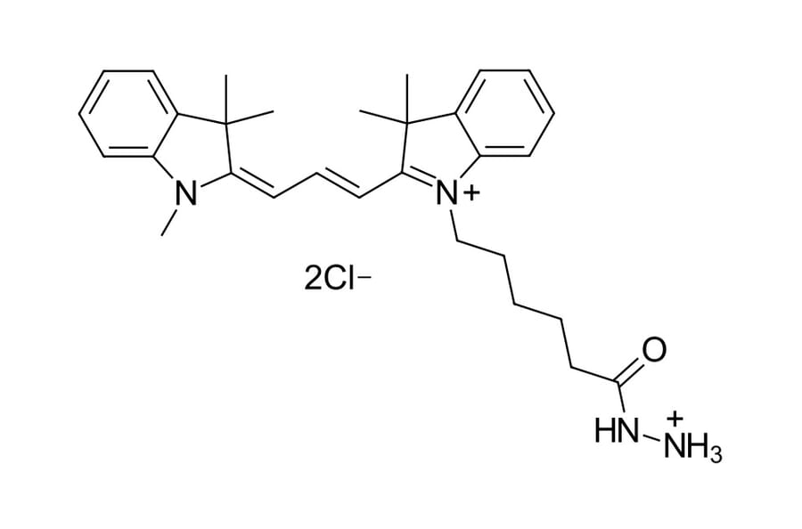 Chemical Structure - Cyanine 3 hydrazide (A270144) - Antibodies.com
