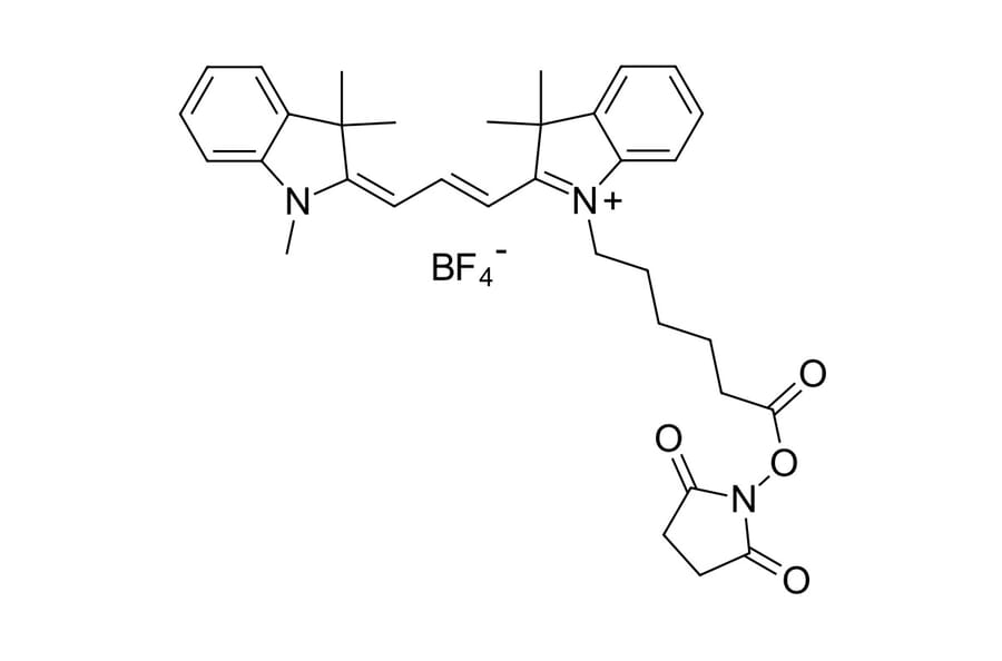 Chemical Structure - Cyanine 3 NHS ester (A270146) - Antibodies.com