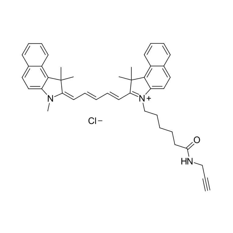 Chemical Structure - Cyanine 5.5 alkyne (A270149) - Antibodies.com