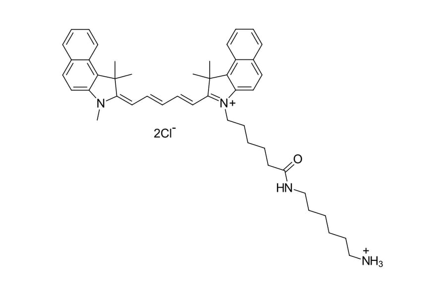 Chemical Structure - Cyanine 5.5 amine (A270150) - Antibodies.com