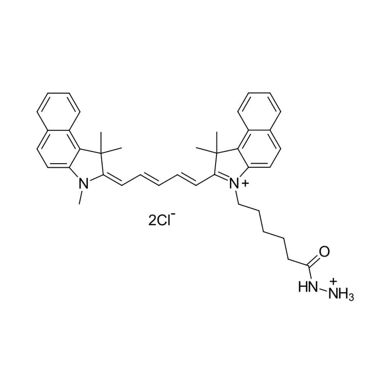 Chemical Structure - Cyanine 5.5 hydrazide (A270155) - Antibodies.com