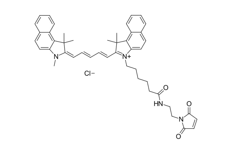 Chemical Structure - Cyanine 5.5 maleimide (A270156) - Antibodies.com
