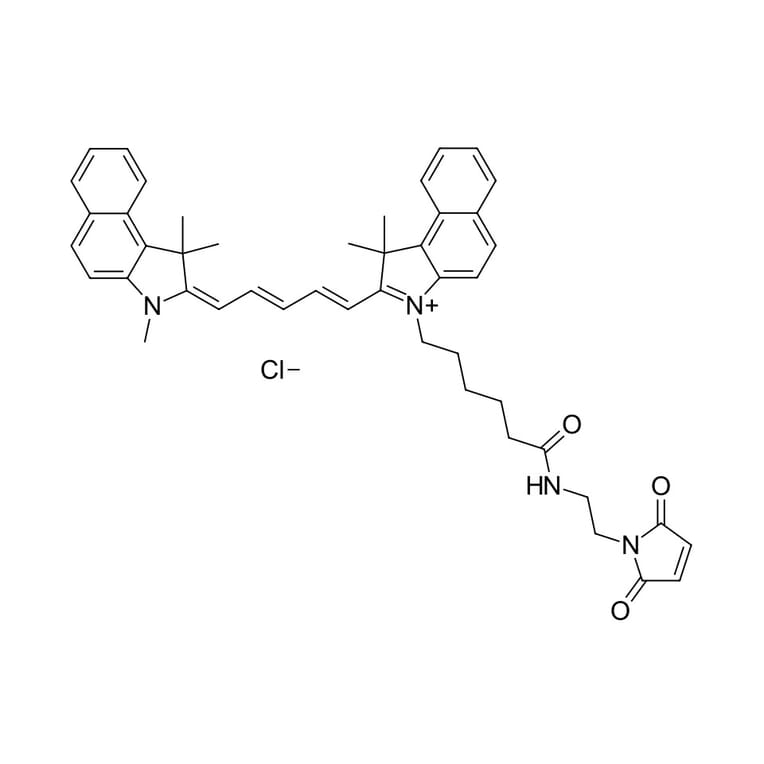 Chemical Structure - Cyanine 5.5 maleimide (A270156) - Antibodies.com