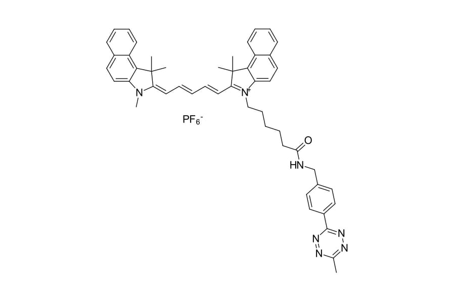 Chemical Structure - Cyanine 5.5 tetrazine (A270159) - Antibodies.com