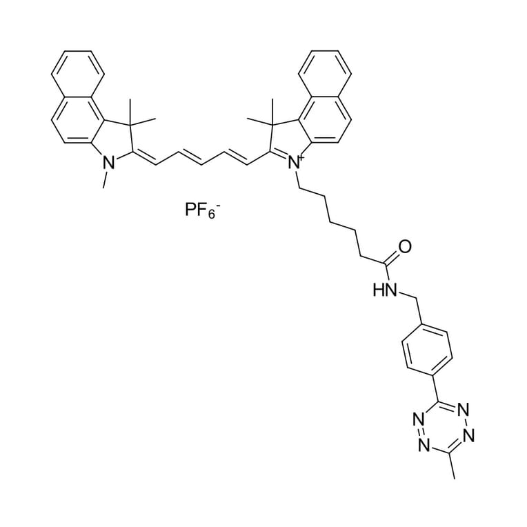 Chemical Structure - Cyanine 5.5 tetrazine (A270159) - Antibodies.com