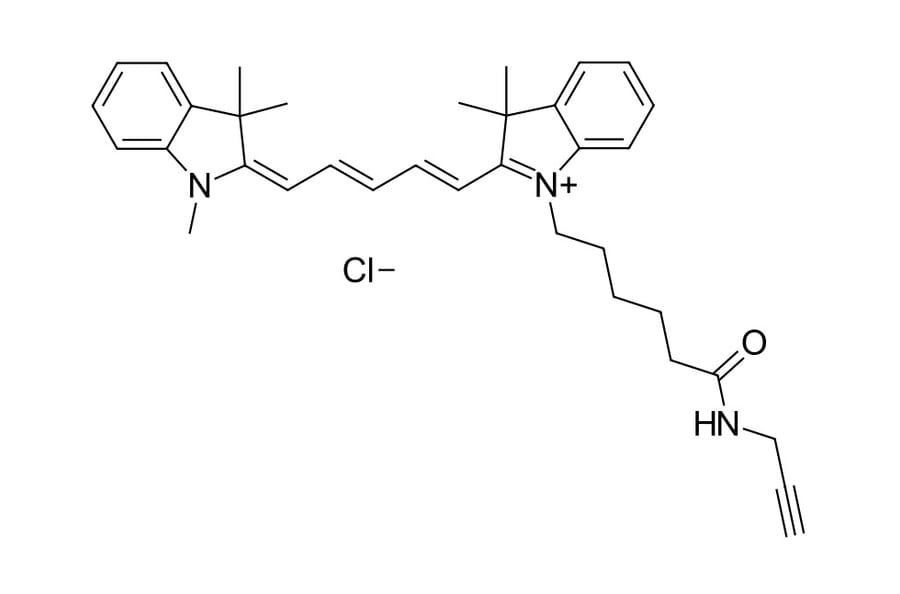 Chemical Structure - Cyanine 5 alkyne (A270160) - Antibodies.com