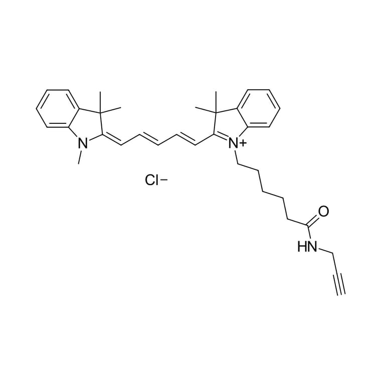 Chemical Structure - Cyanine 5 alkyne (A270160) - Antibodies.com