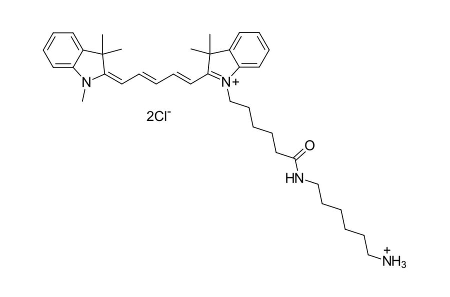 Chemical Structure - Cyanine 5 amine (A270161) - Antibodies.com