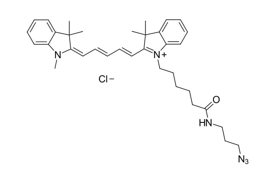 Chemical Structure - Cyanine 5 azide (A270162) - Antibodies.com