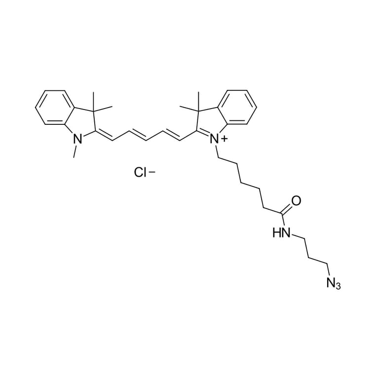 Chemical Structure - Cyanine 5 azide (A270162) - Antibodies.com