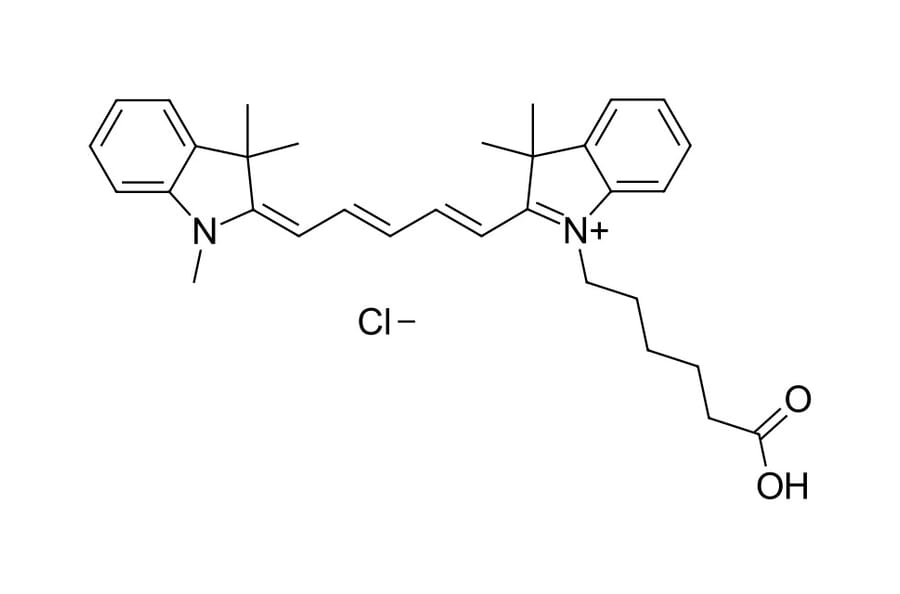 Chemical Structure - Cyanine 5 carboxylic acid (A270165) - Antibodies.com