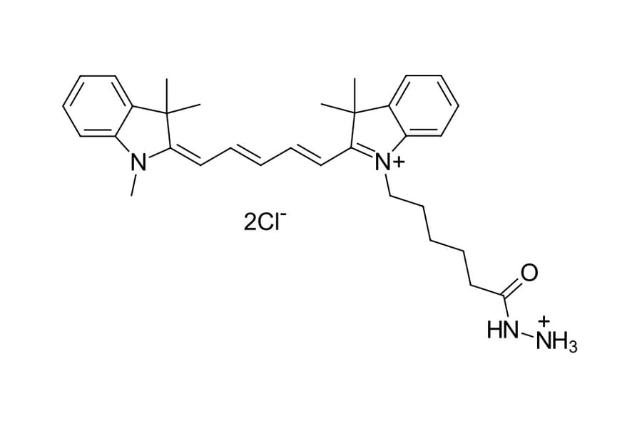 Chemical Structure - Cyanine 5 hydrazide (A270167) - Antibodies.com