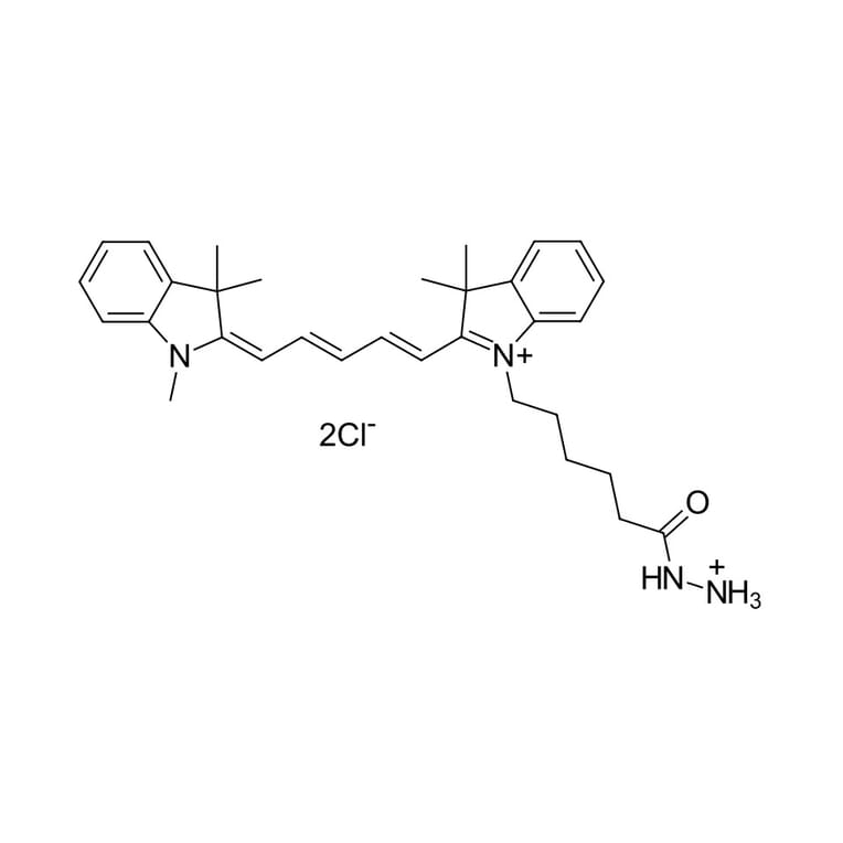 Chemical Structure - Cyanine 5 hydrazide (A270167) - Antibodies.com