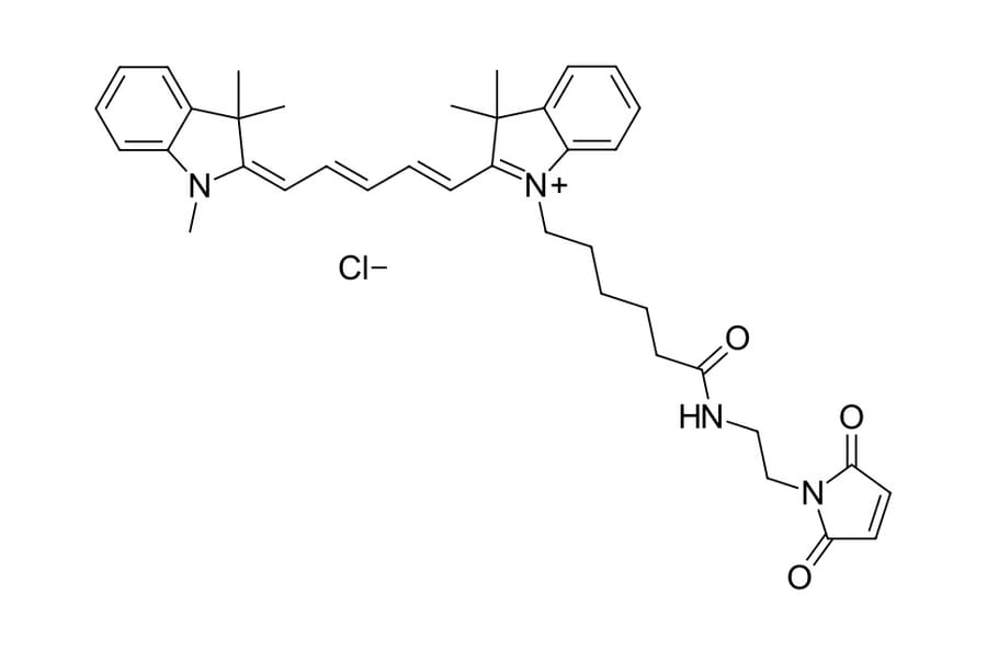 Chemical Structure - Cyanine 5 maleimide (A270168) - Antibodies.com