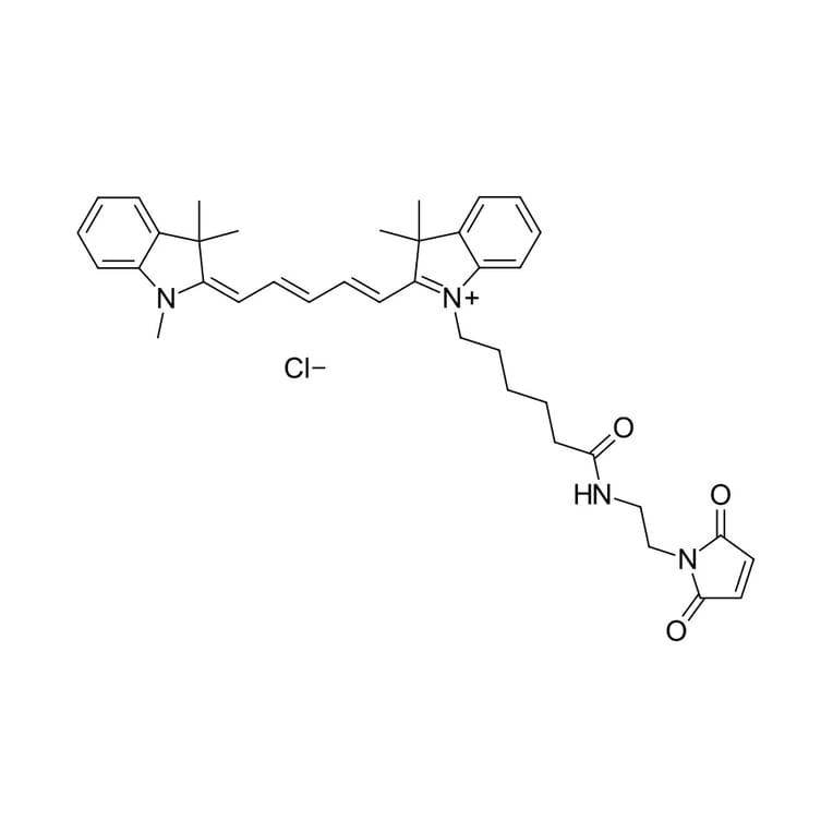 Chemical Structure - Cyanine 5 maleimide (A270168) - Antibodies.com