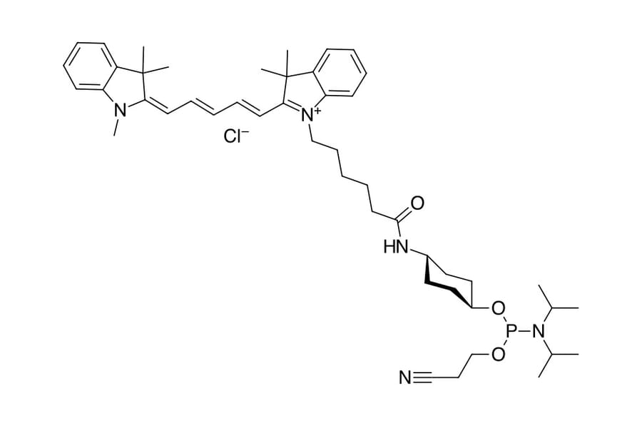 Chemical Structure - Cyanine 5 phosphoramidite (A270171) - Antibodies.com