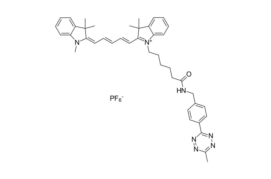 Chemical Structure - Cyanine 5 tetrazine (A270172) - Antibodies.com