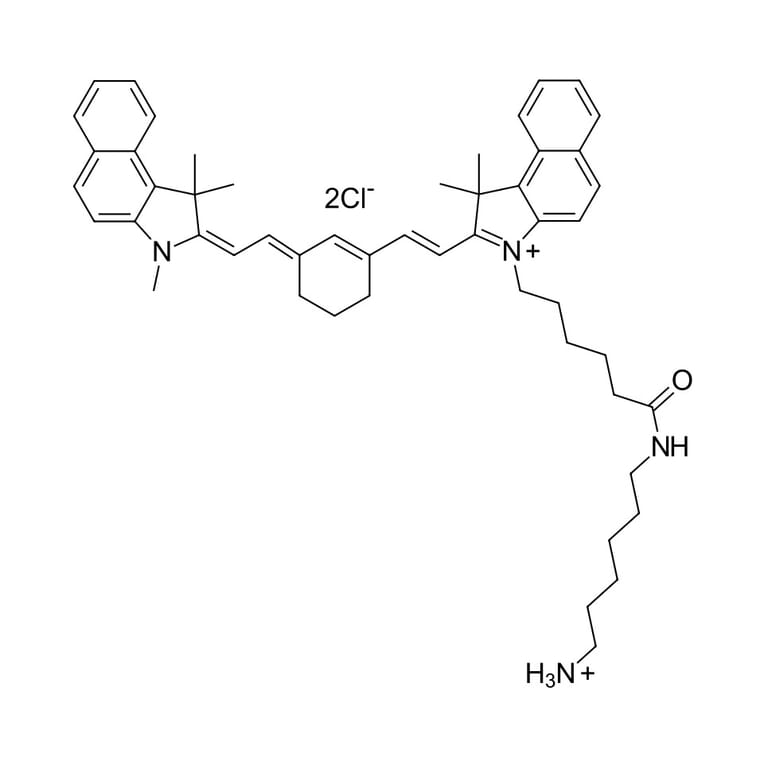 Chemical Structure - Cyanine 7.5 amine (A270174) - Antibodies.com