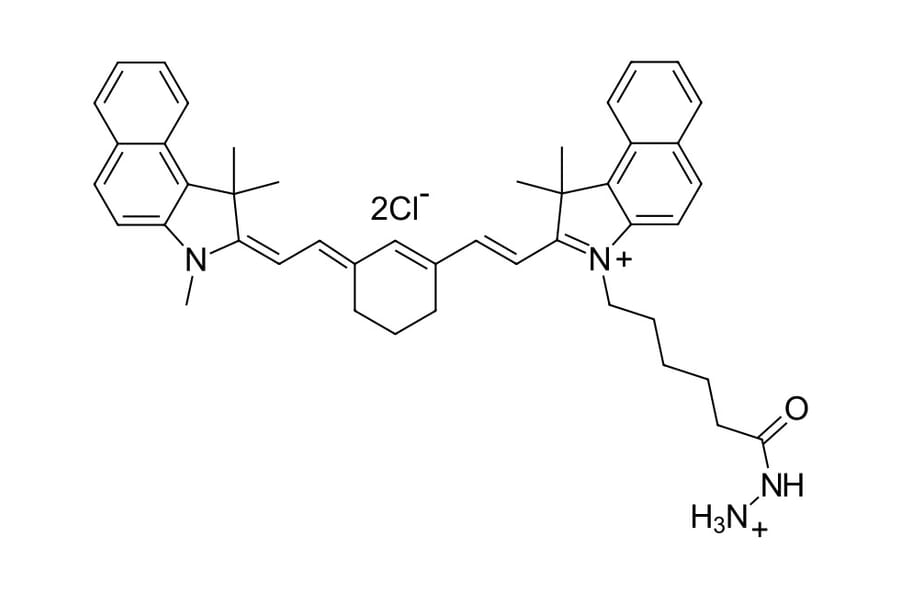 Chemical Structure - Cyanine 7.5 hydrazide (A270178) - Antibodies.com