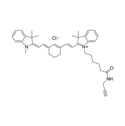 Chemical Structure - Cyanine 7 alkyne (A270182) - Antibodies.com