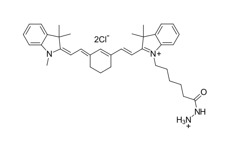 Chemical Structure - Cyanine 7 hydrazide (A270189) - Antibodies.com