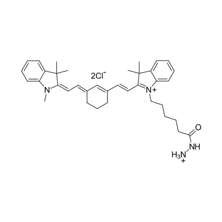 Chemical Structure - Cyanine 7 hydrazide (A270189) - Antibodies.com