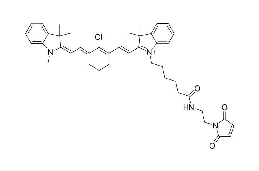 Chemical Structure - Cyanine 7 maleimide (A270190) - Antibodies.com